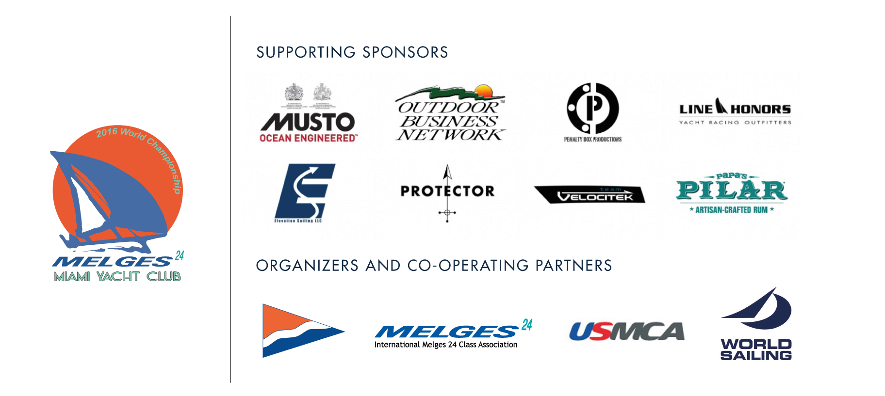 Melges 24 Worlds 2016 sponsors