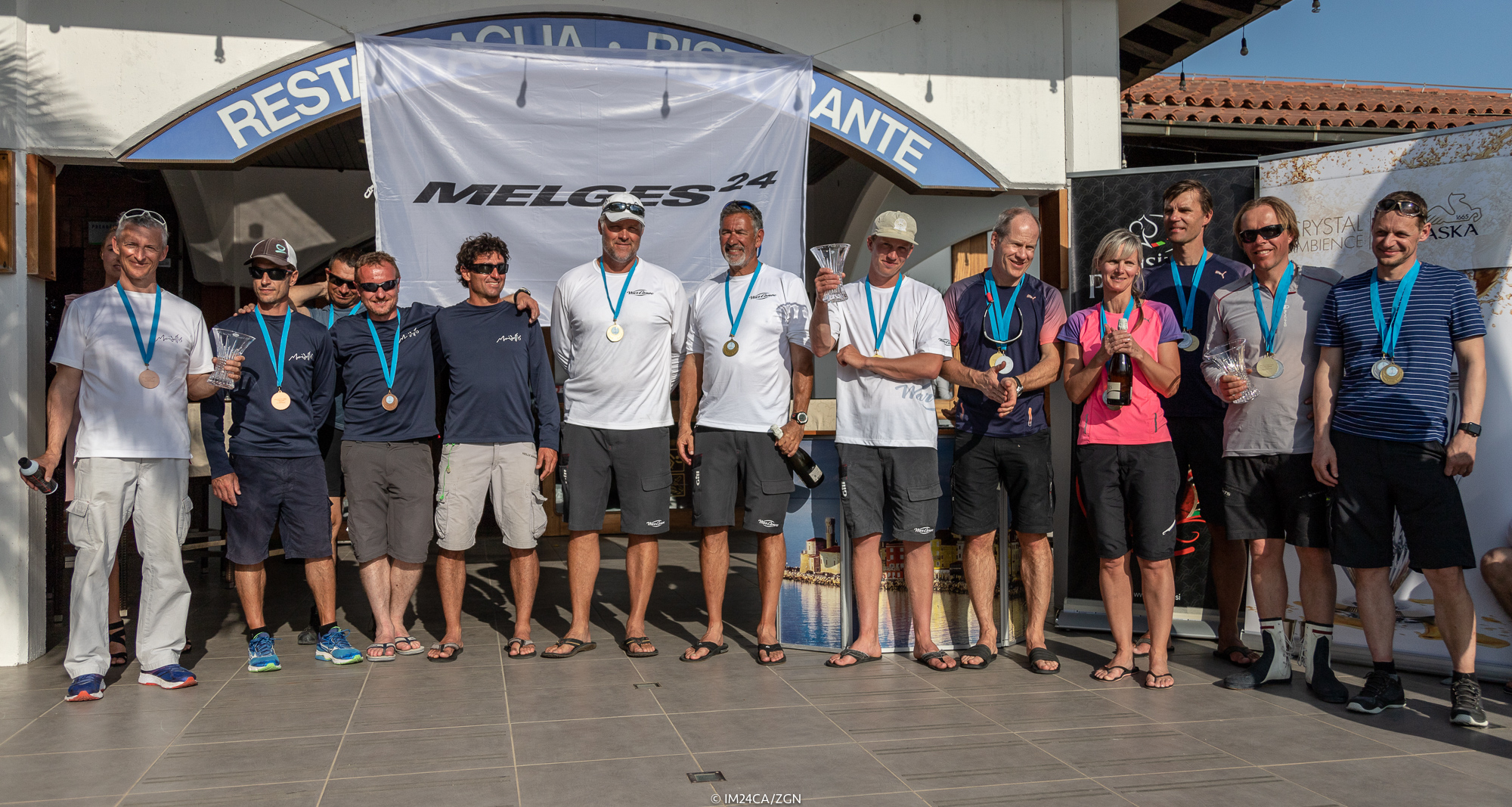 The overall Top 3 of the Marina Portoroz 2018 regatta