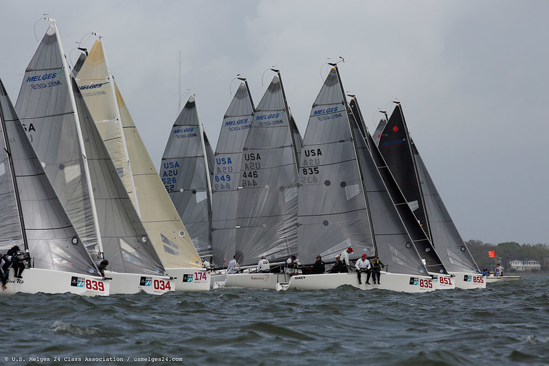Melges 24 fleet at 2019 CRW Melges 24 fleet at 2019 CRW