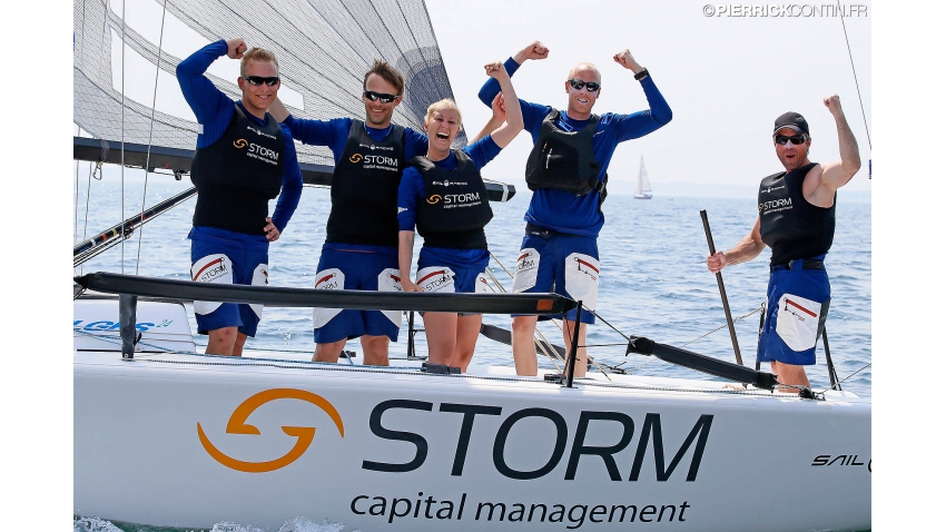Storm Capital Sail Racing NOR 751 - Oyvind Peder Jahre, Sivert Denneche, Ane Gundersen, Marius Falch Orvin, Stian Briseid - Corinthian 2nd - 2015 Melges 24 Worlds - Middelfart, Denmark