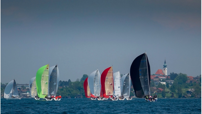Melges 24 regatta in Kammersee on Attersee