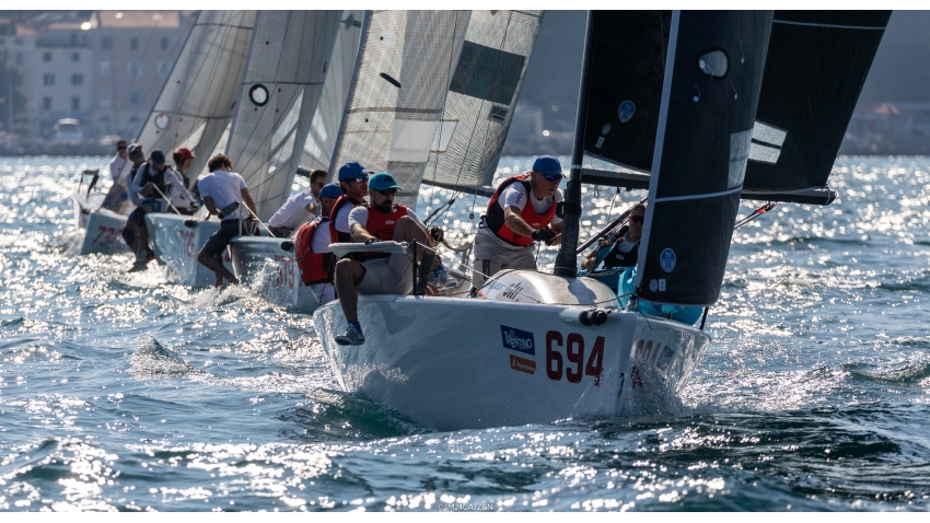 Miles Quinton's Gill Race Team GBR694 with Geoff Carveth finished second in Corinthian division and fourth in Overall ranking at the 2020 Melges 24 European Sailing Series Event #3 in Portoroz, Slovenia