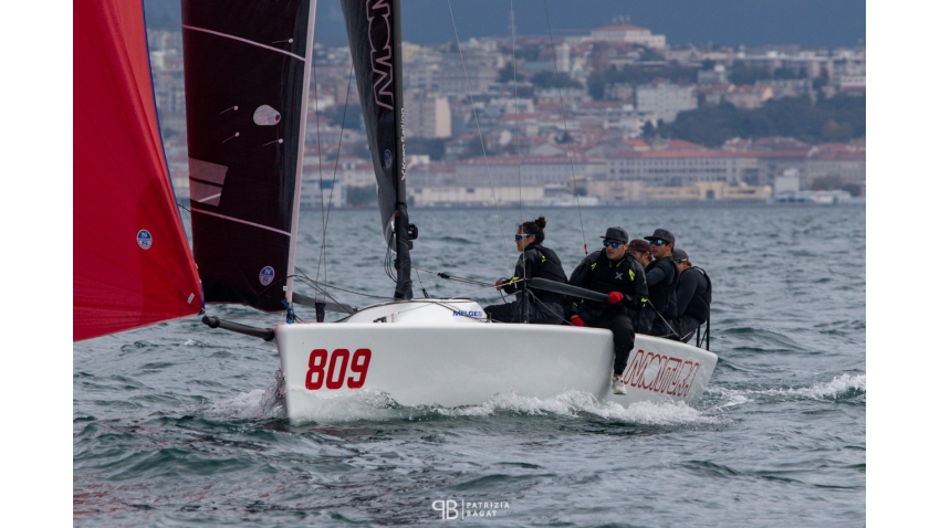 Arkanoe by Montura ITA809 of Sergio Caramel won today's only race in Trieste at the final event of the 2020 Melges 24 European Sailing Series