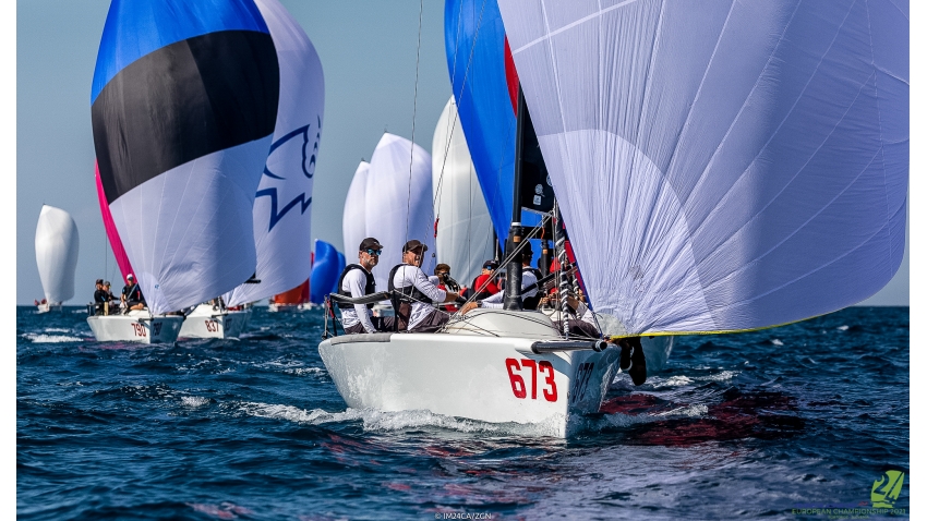 Today's second race bullet was grabbed by Peter Karrie's Nefeli GER673 at the Melges 24 European Championship 2021 in Portoroz, Slovenia.