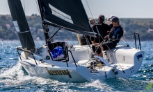 Lenny EST790 of Tõnu Tõniste is the solid leader of the Corinthian division completing the provisional overall podium after Day Three at the Melges 24 European Championship 2021 in Portoroz, Slovenia