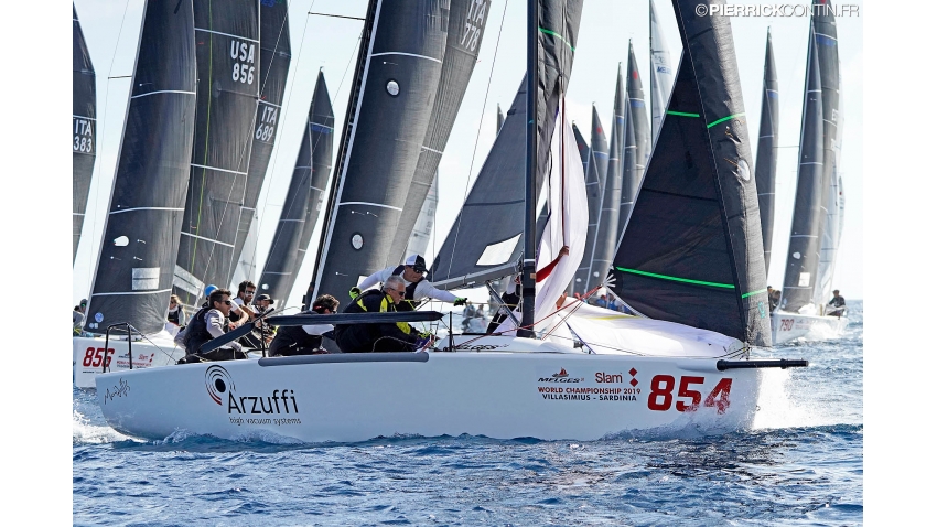 2019 Melges 24 World and 2018 European Champion Maidollis of Gianluca Perego with Carlo Fracassoli at the helm.
