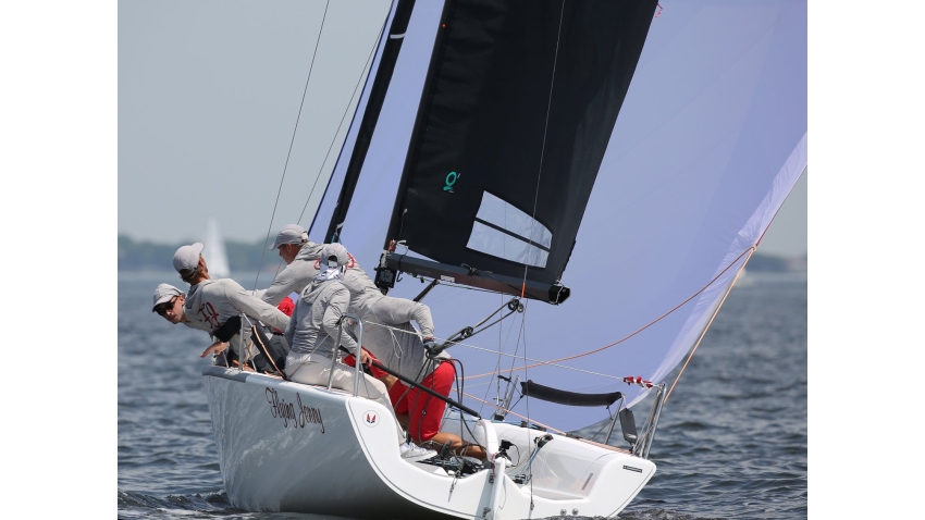 Sandra Askew races a brand new Melges 24, hull no. 869 — Flying Jenny