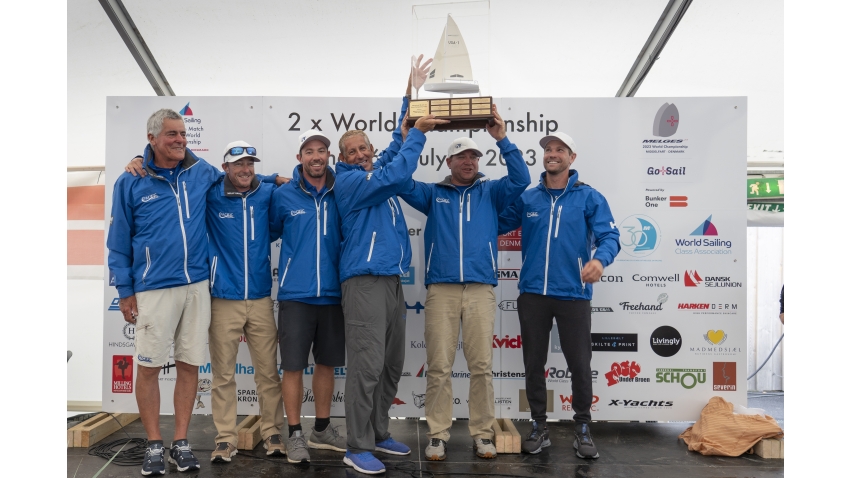 PACIFIC YANKEE USA865 of Drew Freides with Nic Asher, Charlie Smythe, Alec Anderson and Mark Ivey - Melges 24 World Champions 2023