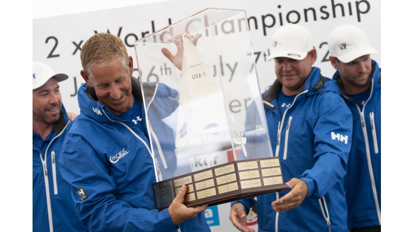 PACIFIC YANKEE USA865 of Drew Freides - Melges 24 World Champion 2023 with Melges Performance Sailboats Challenge Trophy