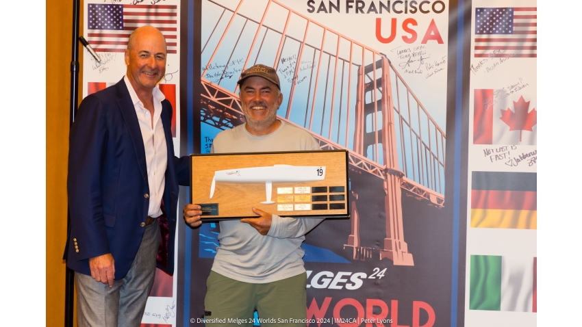 Anthony Kotoun's STEPPING RAZOR USA619 - top-performing rookie owner- 2024 Diversified Melges 24 Worlds 2024 San Francisco