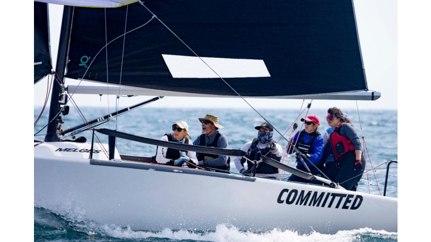 Sallie Lang's Committed USA658 at the 2024 Melges 24 U.S. Nationals in Santa Barbara