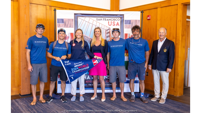 Daniela Moroz and Bora Gulari's team KINGSPOKE USA820 - 2024 Diversified Melges 24 Worlds 2024 San Francisco