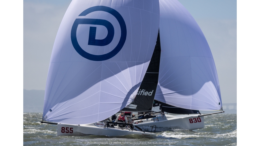 Duane Yoslov's LOOPER and Chelsea Simms' STRAIGHTARROW - 2024 Diversified Melges 24 Worlds 2024 San Francisco