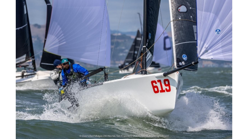 Anthony Kotoun's STEPPING RAZOR USA619 - 2024 Diversified Melges 24 Worlds 2024 San Francisco