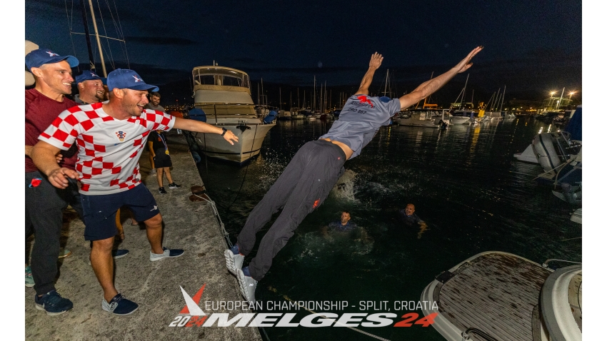 Celebration of the 2024 Melges 24 European Champion - Razjaren CRO867