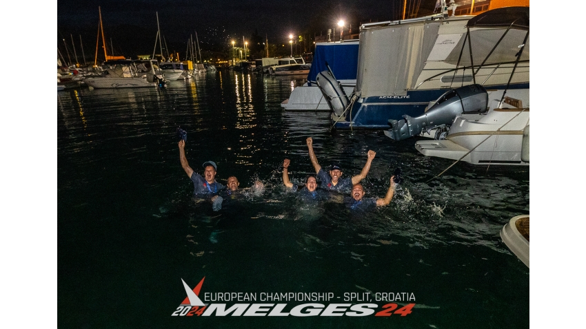 Celebration of the 2024 Melges 24 European Champion - Razjaren CRO867