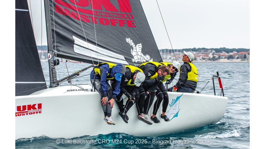 Little A CRO728 - Stjepan Cesic, Domagoj Jaklin, Pepi Jardas, Ivan Juric and Andrea Juric - Luki Baustoffe CRO Melges 24 Cup 2025 Biograd