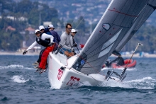 Kathrin Wagner's Tinka USA757 at the 2024 Melges 24 U.S. Nationals in Santa Barbara