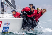 Carl Akerson's Sitting Duck SWE508 sailing on six at the Melges 24 European Championship 2024 in Split, Croatia