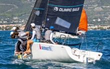 Leonardo Centuori's Strambapapa ITA689 sailing on six at the Melges 24 European Championship 2024 in Split, Croatia